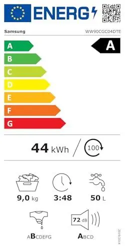 Ponemos a prueba la Samsung WW90CGC04DTEEC: IA y eficiencia