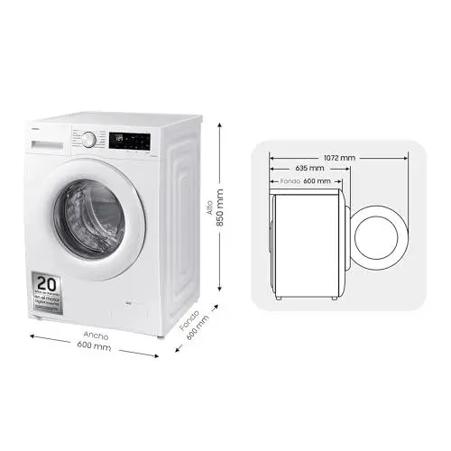 Ponemos a prueba la Samsung WW90CGC04DTEEC: IA y eficiencia