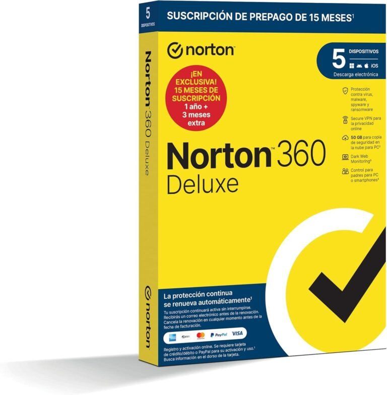 Probamos Norton 360 Deluxe 2025: 15 meses, 5 dispositivos Probamos Norton 360 Deluxe 2025: 15 meses, 5 dispositivos