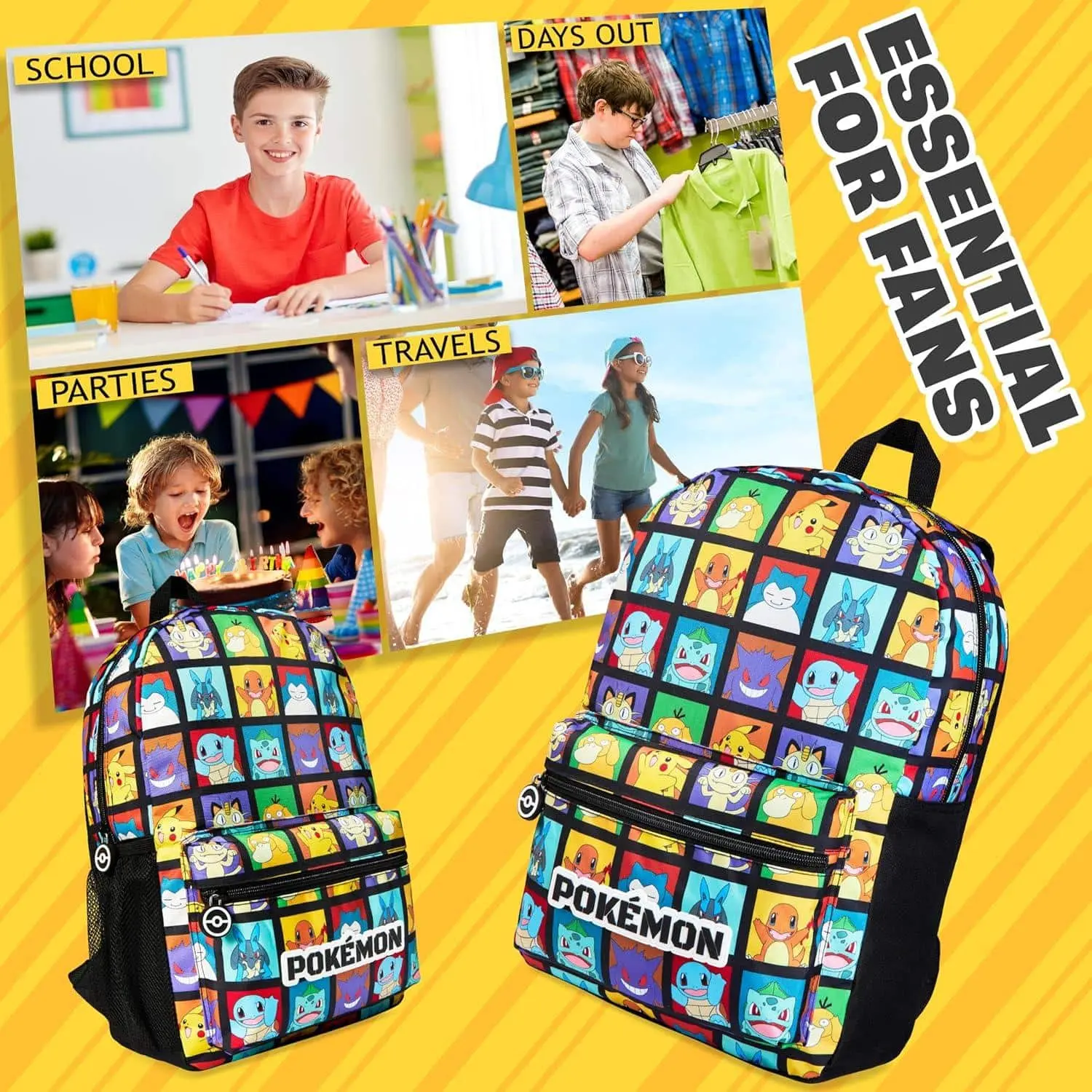 Nuestra opinión: Mochila Pokémon infantil con portabotellas