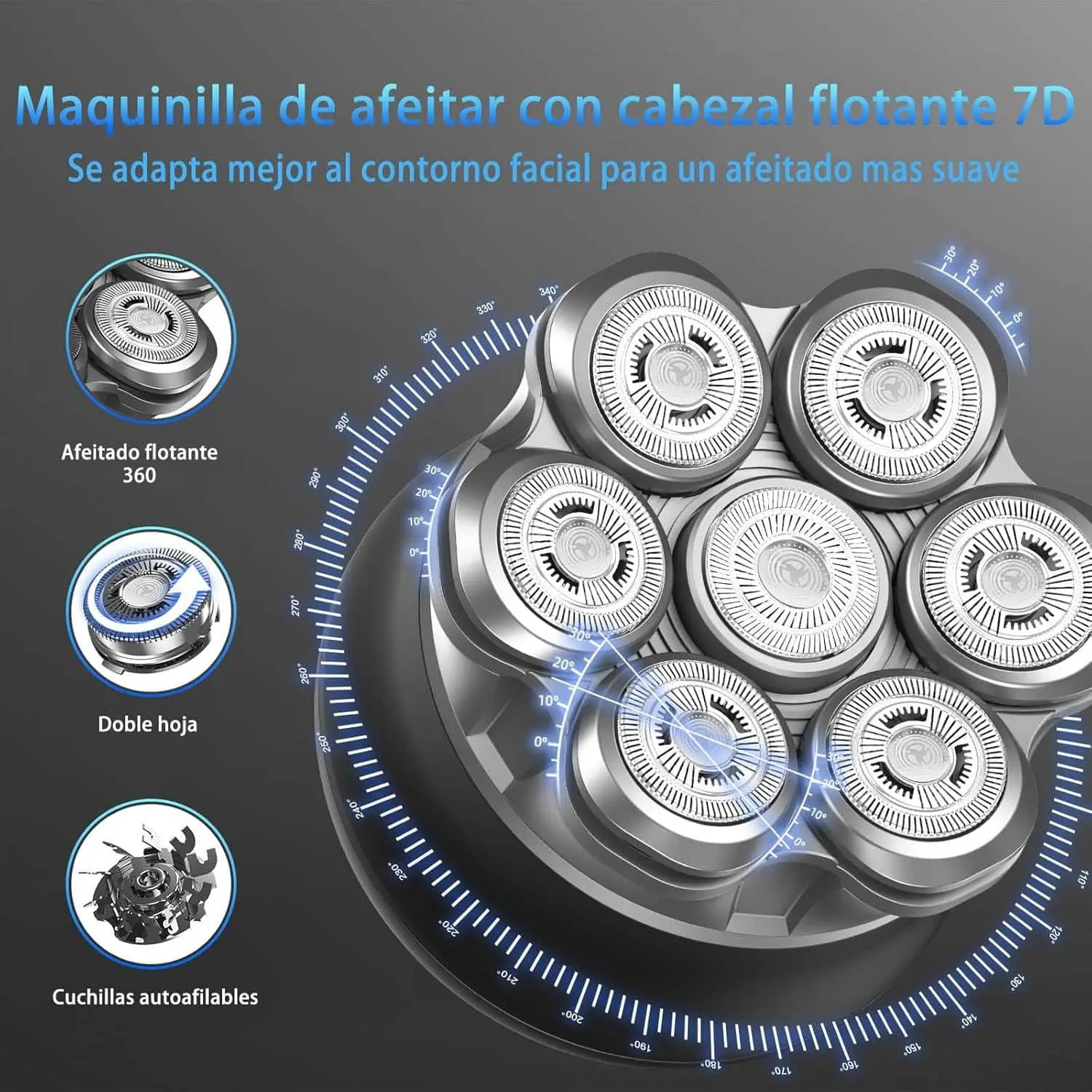 Probamos la afeitadora 7D con LED y bloqueo de viaje