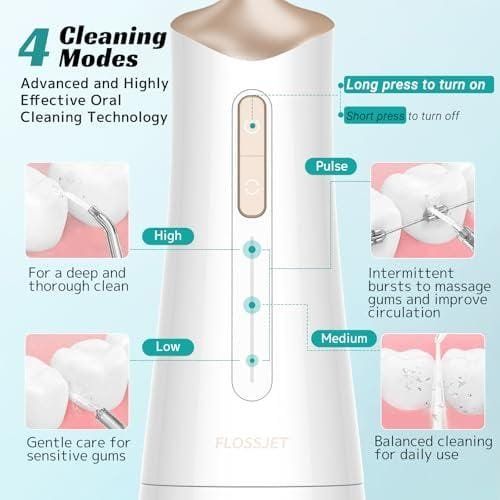 Probamos el FlossJet: 300 ml, 5 boquillas e IPX7