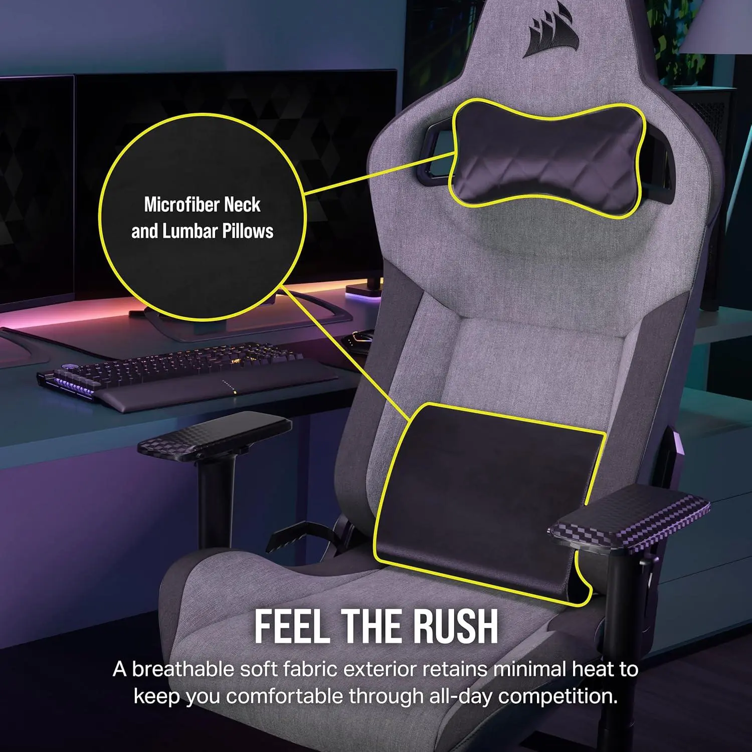 Probamos la Corsair T3 RUSH: comodidad y estilo motorsport para gamers
