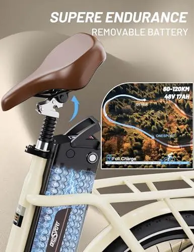 bicicleta plegable Nuestra reseña de la ONESPORT OT16-2: 48V, plegable y app