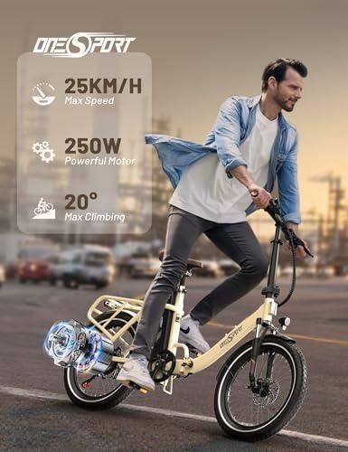 bicicleta eléctrica Nuestra reseña de la ONESPORT OT16-2: 48V, plegable y app