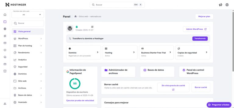 Hostinger: La mejor opción para empezar con velocidad Hostinger: La mejor opción para empezar con velocidad