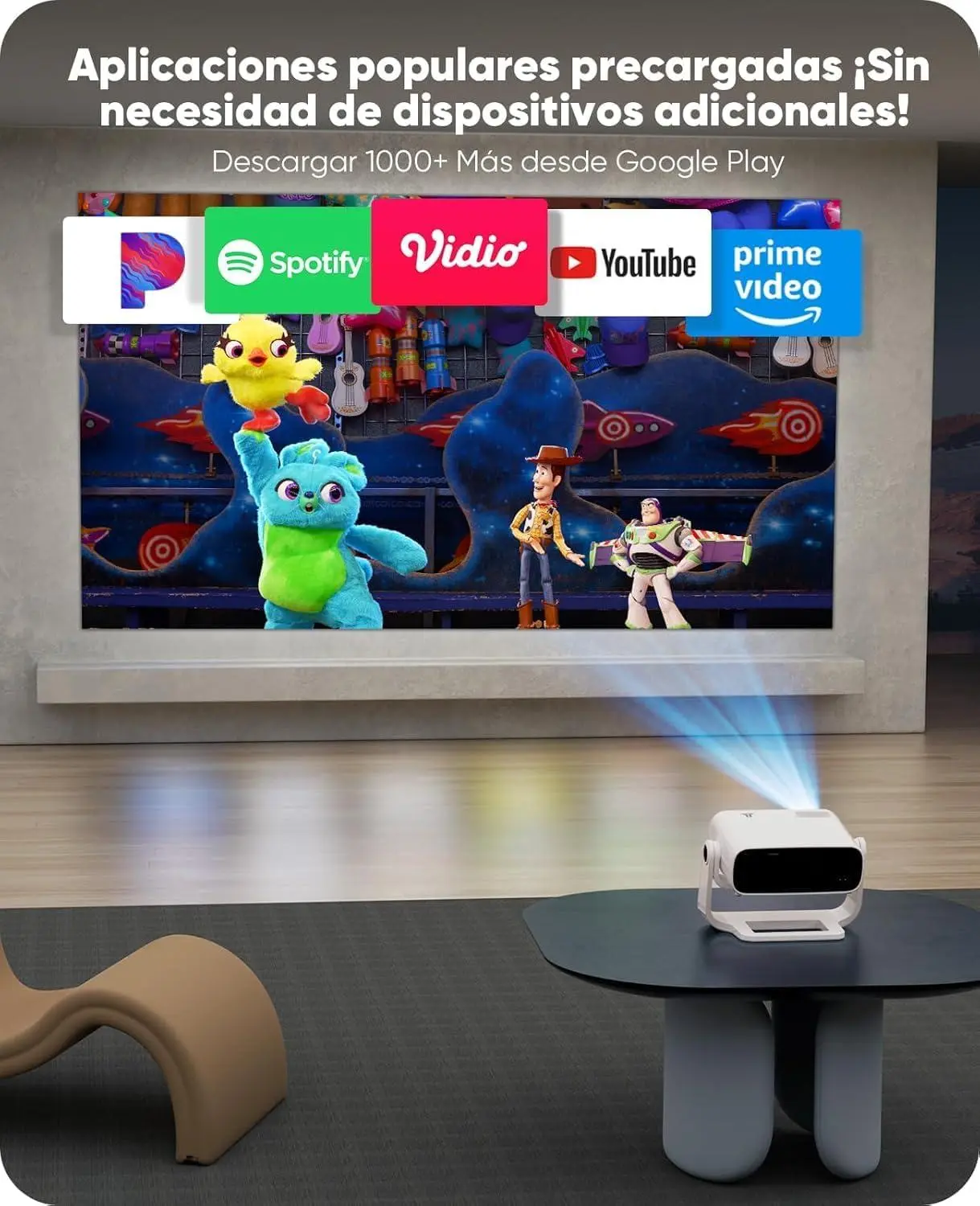 Prueba de imagen del Wielio Smart Proyector