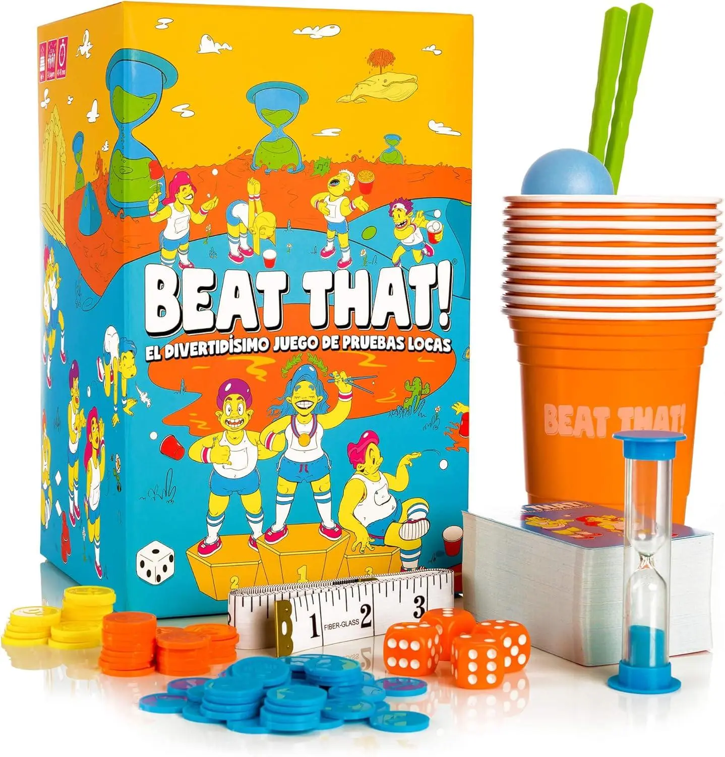Beat That! Juego de mesa: Diversión loca para toda la familia