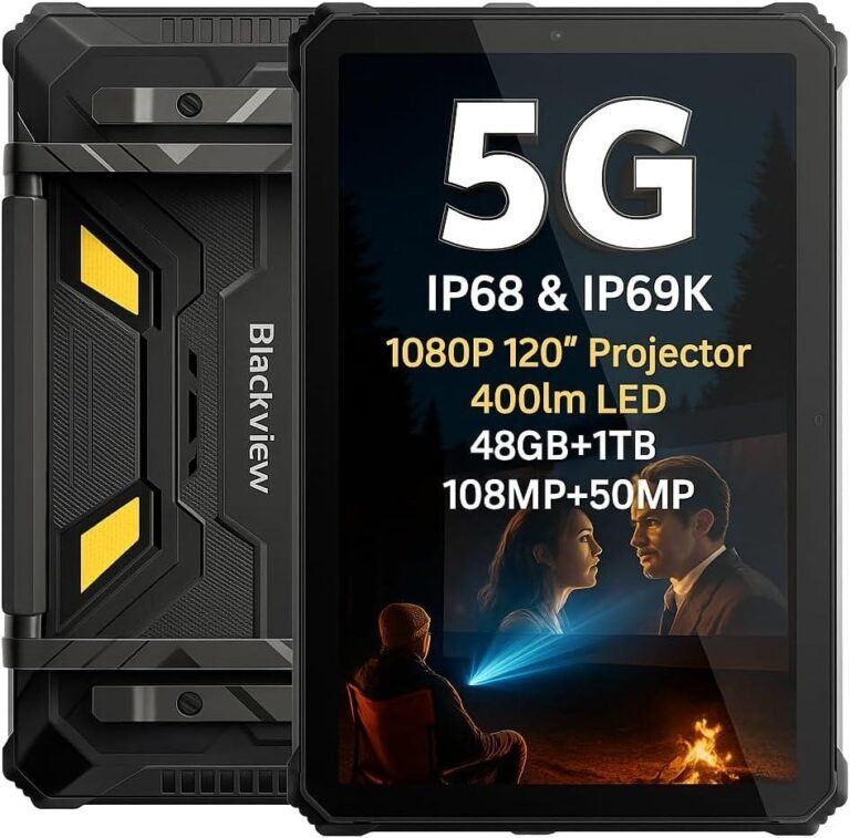 Tablet Resistente para Camping y Aventura con proyector Tablet Resistente para Camping y Aventura con proyector