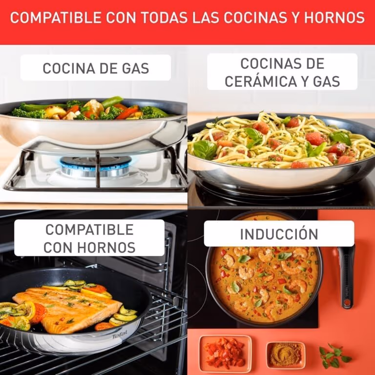 Juegos de sartenes Tefal: Cocina con estilo Juegos de sartenes Tefal: Cocina con estilo