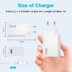 Cargador 100W y Cable USB C para Xiaomi Poco X8 Pro MAX Cargador 100W y Cable USB C para Xiaomi Poco X8 Pro MAX