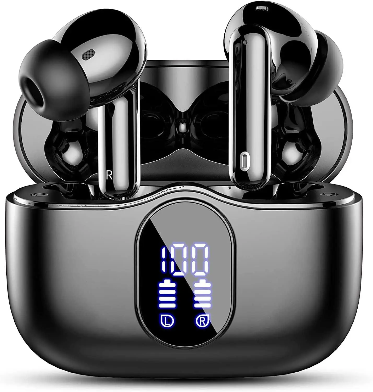 Auriculares inalámbricos Btootos con estuche de carga y pantalla LED