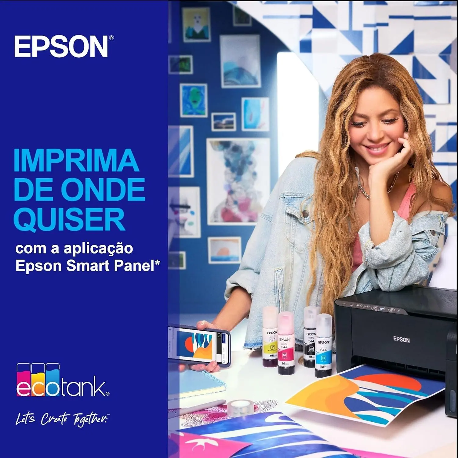 Impresora multifuncion Epson EcoTank ET-2870 con deposito de tinta recargable y conexion Wi-Fi