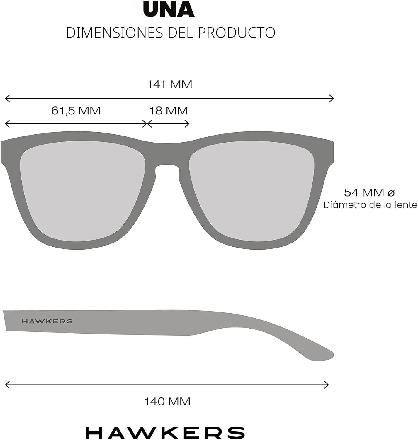 Gafas de sol polarizadas HAWKERS ONE con montura metálica y lentes espejo