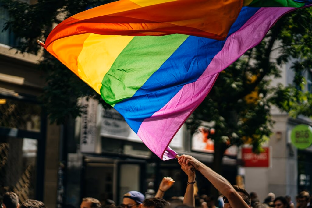 people holding flags during daytime