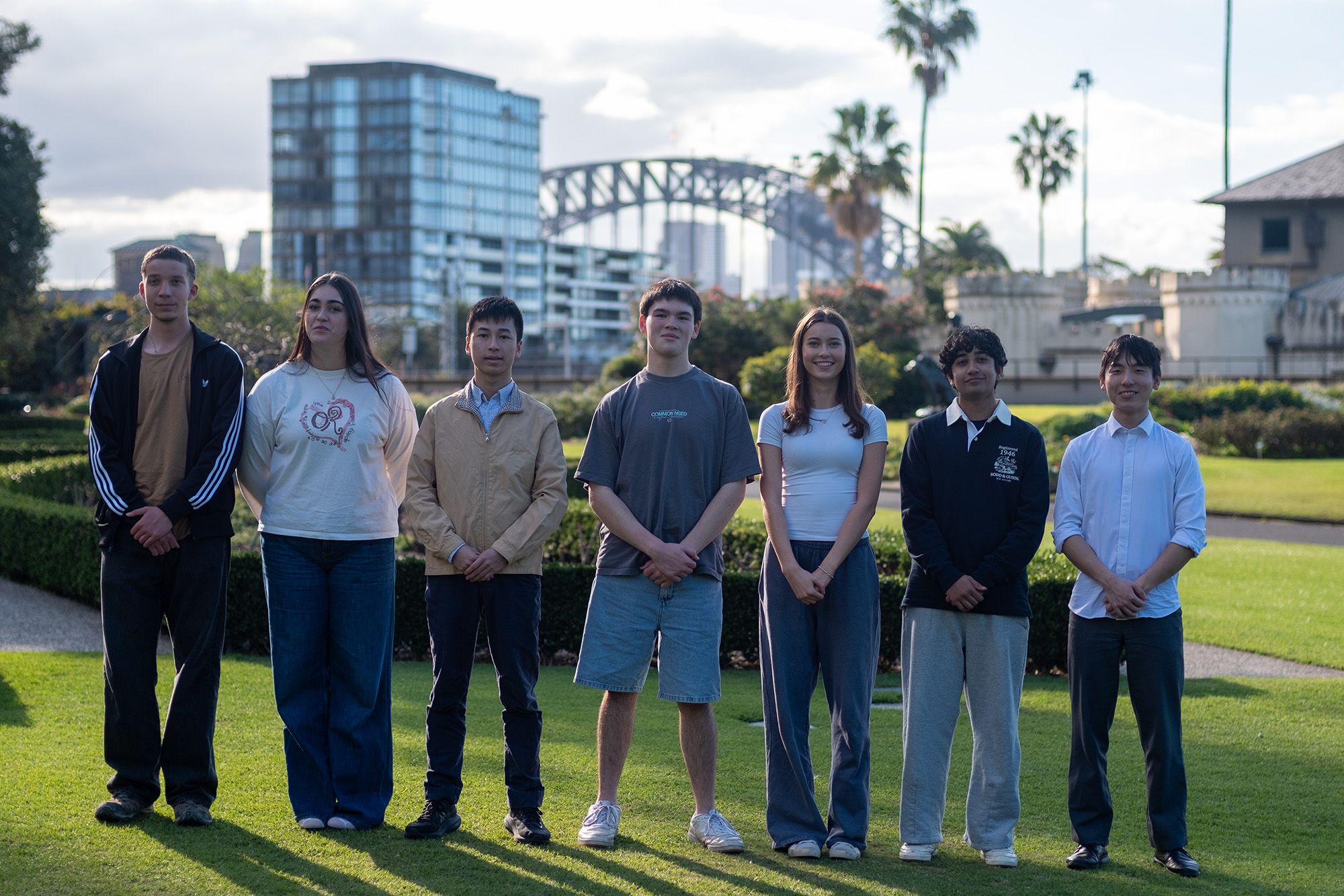 Rethink Australia student team at Sydney Harbour